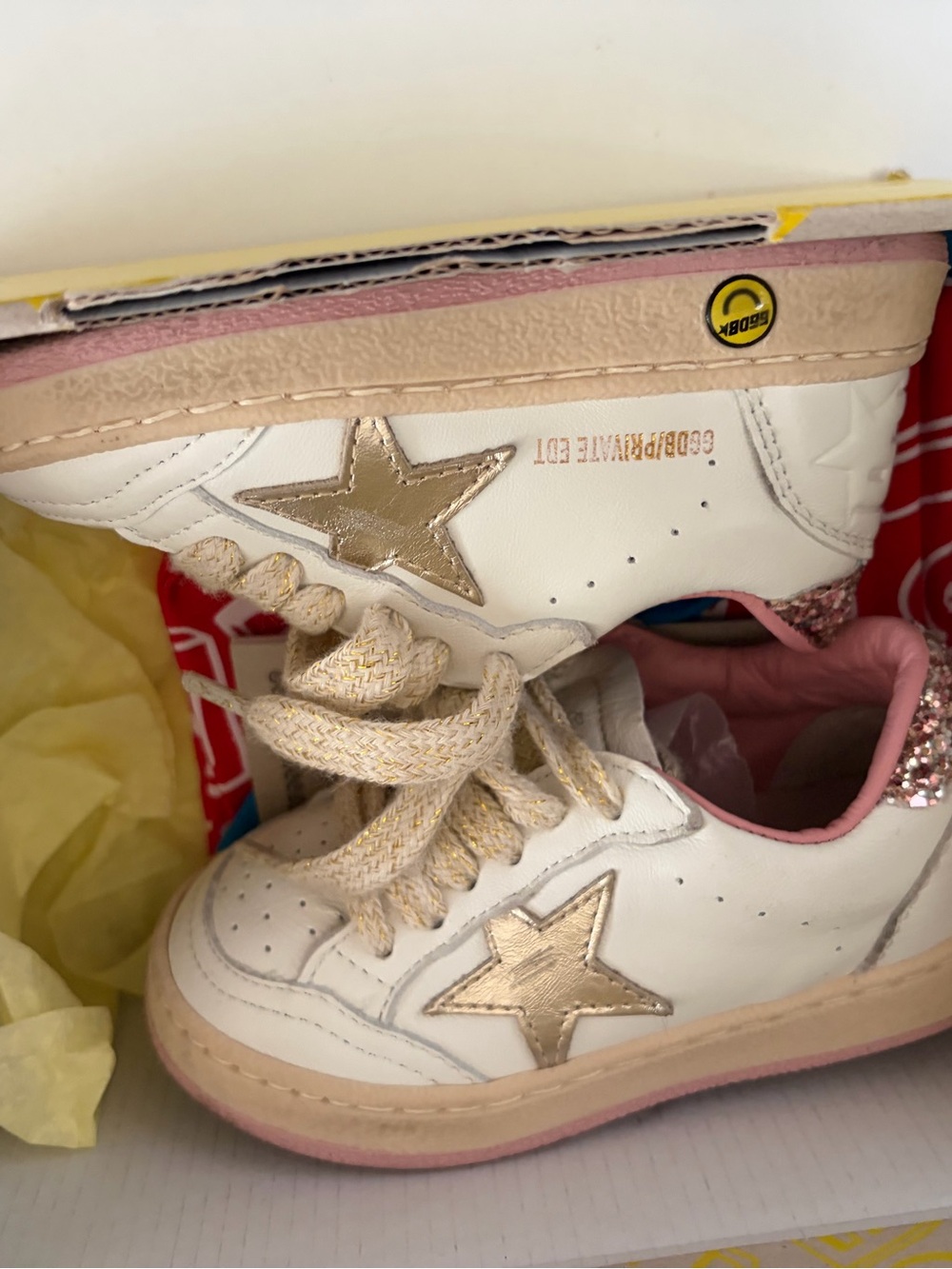 golden goose sneakers toddler girls size 6c